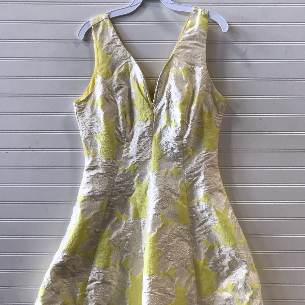 Yellow and White Cocktail Dress